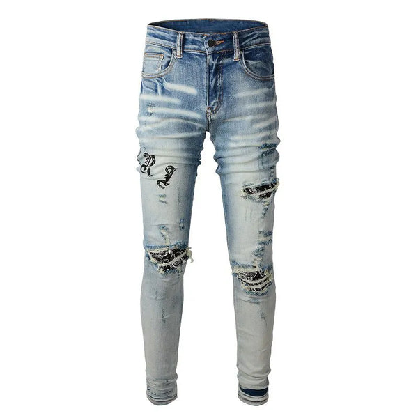 Denim Black Writing Jeans