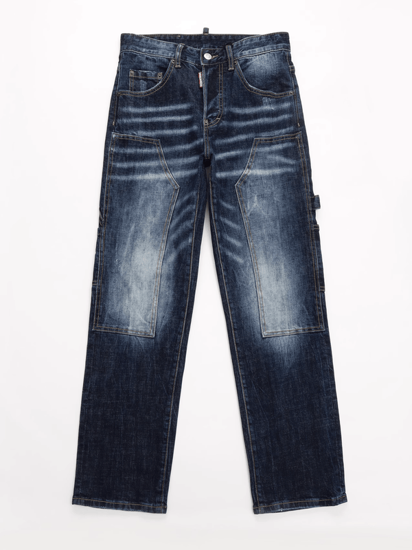 Blue White Washed Classic Jeans