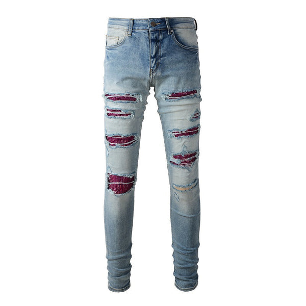 Crystal Patch Denim Jeans