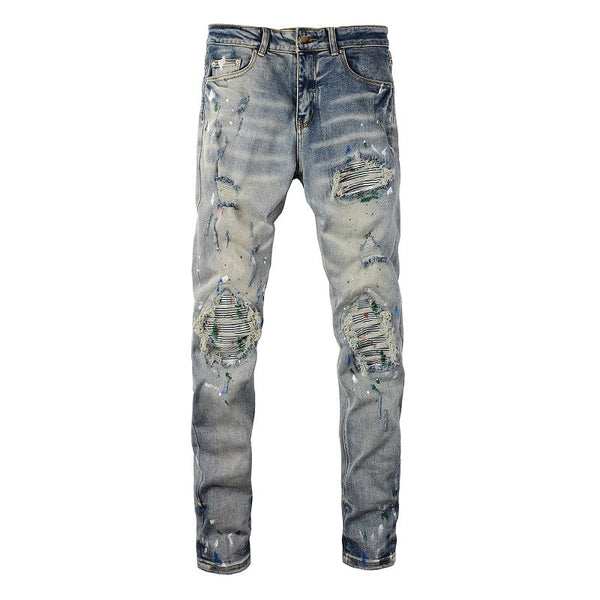 Washed Paint Jeans