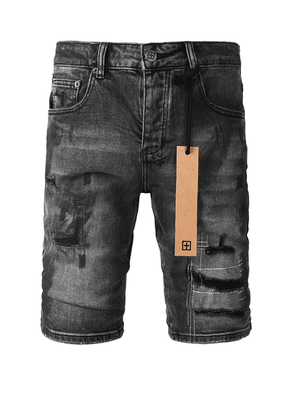 Dark Gray Ripped Classic Jeans