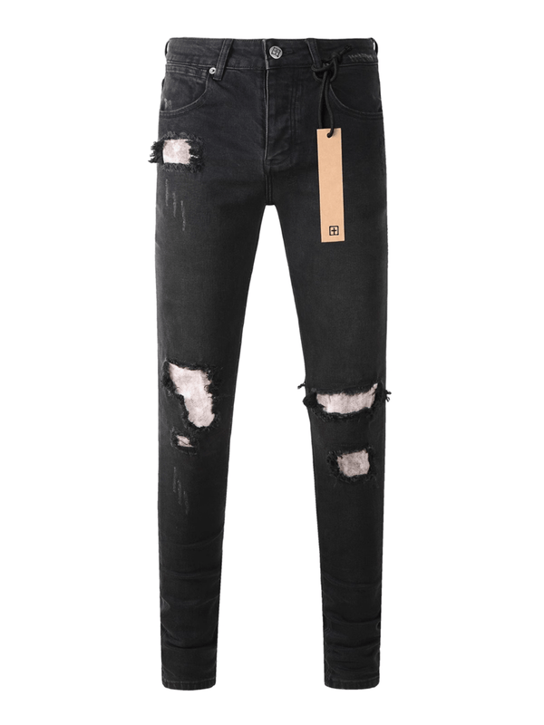 Charcoal Shred Patch Jeans